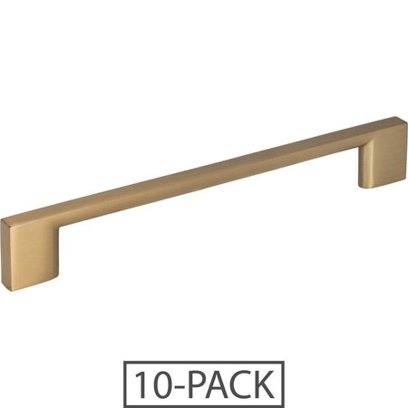 JEFFREY ALEXANDER 160 mm Center-to-Center Satin Bronze Square Sutton Cabinet Bar Pull 635-160SBZ-10